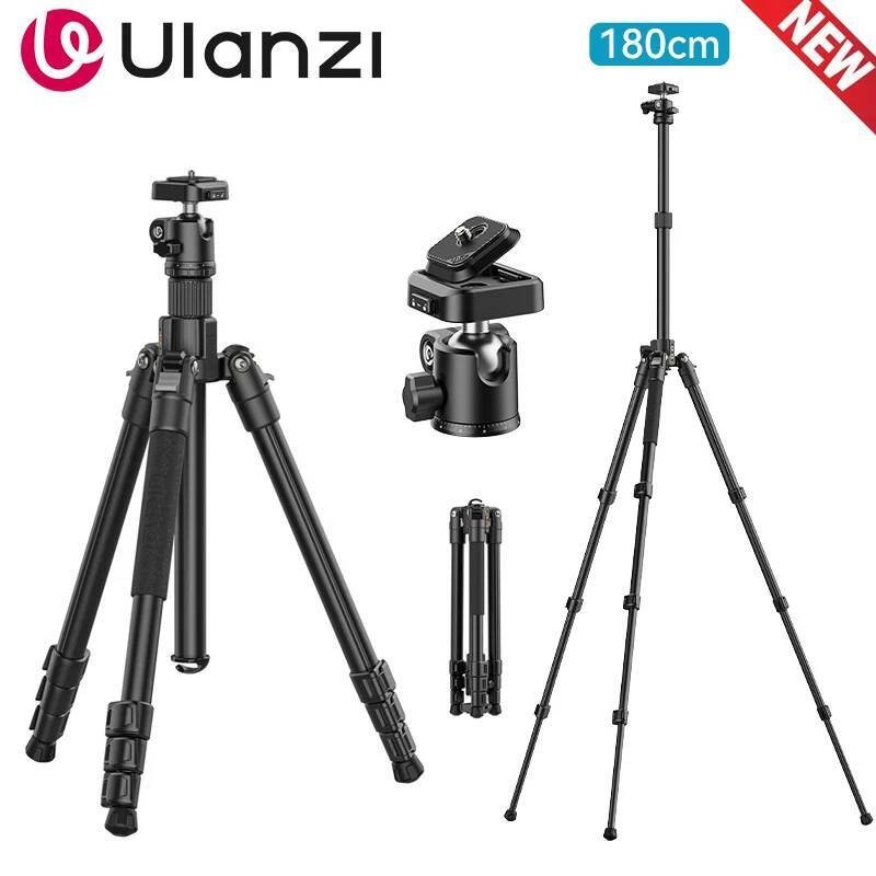 Ulanzi TT53 ขาตั้งกล้องสําหรับกล้องโทรศัพท์ 180 ซม. ขาตั้งถ่ายภาพสากล 360° แผ่นปลดเร็ว Pan สําหรับ D