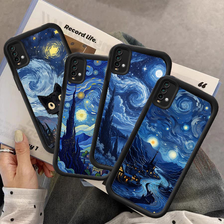 RK83 Vincent van Gogh Hp ชุบสําหรับ Xiaomi Redmi Note Poco 13 A3X X6 A3 X6NEO 14 Plus5G C61 X3 9A M6