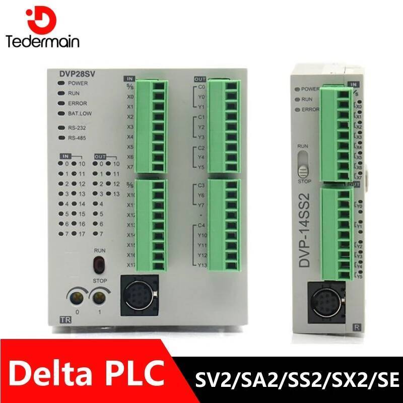Delta PLC DVP SA2 SE SS2 SX2 Series DVP12SS211S DVP14SS211R DVP28SS211T DVP20SX211R DVP28SA211T DVP2