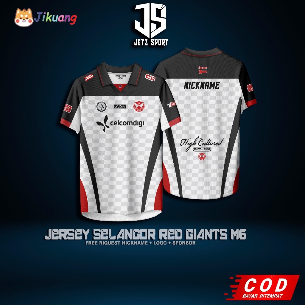 SRG SELANGOR RED GIANTS SPECIAL M6 2025 NEW JERSEY (ฟรีชื่อฉายที่กําหนดเอง)