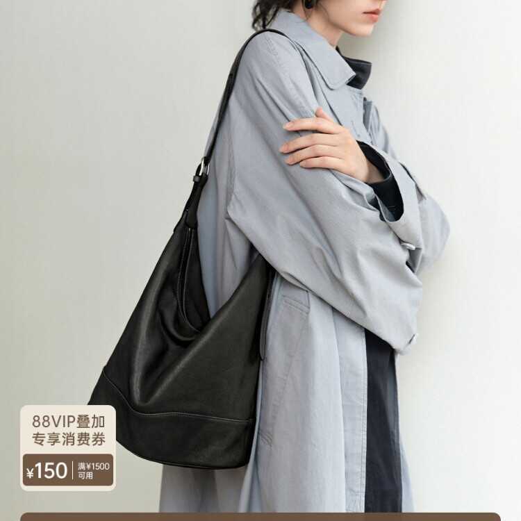 กระเป๋าเป้สะพายหลังหนังแกะ ดีไซน์คล้าย Song Jia และ Qiu Zhenge ขนาดใหญ่สำหรับผู้หญิง