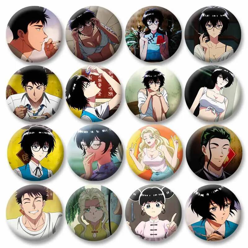 มังงะ Kowloon Generic Romance ปุ่ม Pins ที่กําหนดเองอะนิเมะการ์ตูนบทบาทเล่นเข็มกลัดLapel Badgesเสื้อ