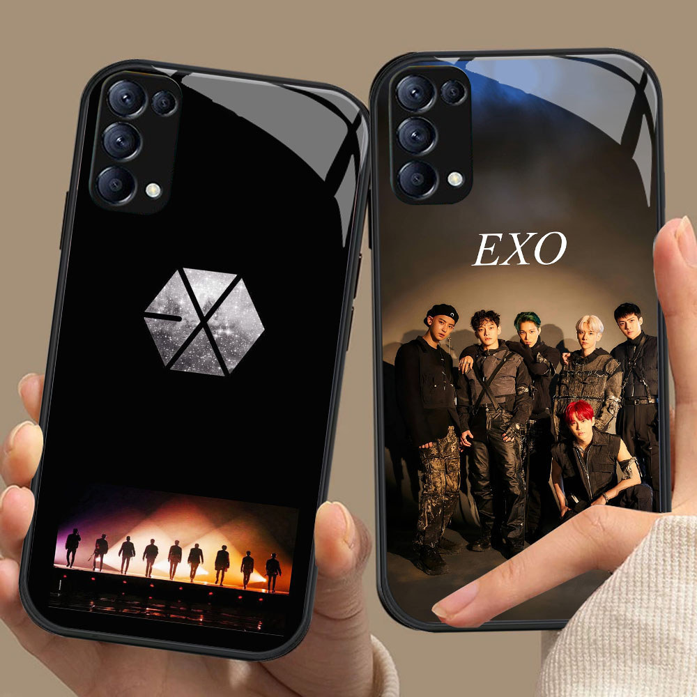 CK-54 EXO We Are One HD Glass Casing สําหรับ OPPO Reno 6Z 6 5 4 3 A91 F15