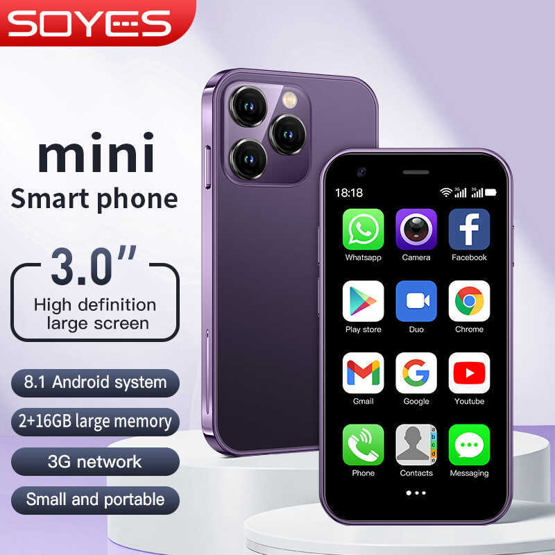 SOYES SOYES XS15 คําสั่งซื้อด้านนอกสมาร์ทโฟน Mini Android 3G Dual Network Google Application