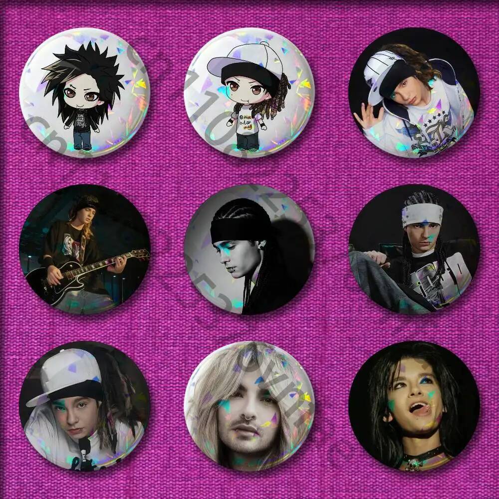 ตรา 32/25/44 มม.75 มม.58 มม.รอบเข็มกลัดหมวกของที่ระลึก Tom Bill K-Kaulitz คอสเพลย์ตกแต่ง