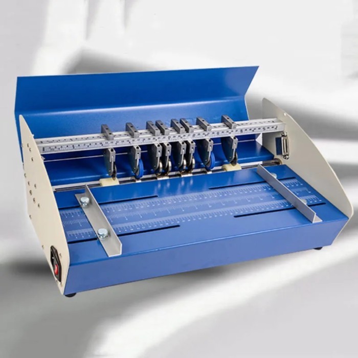 2025 Blue 18 Inch 460mm Electric Creaser Scorer Perforator 3 in1 Combo Paper Creasing Perforating 3