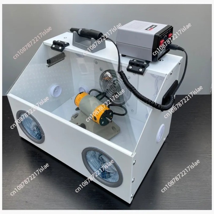 Table mill dust box amber jade engraving bead polishing machine spray paint acrylic dust cover
