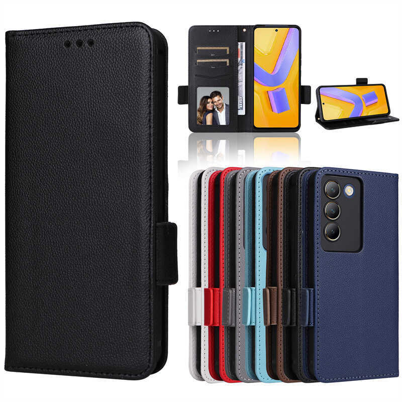 เหมาะสําหรับ vivo Y2e 5G เคสโทรศัพท์ Y1 (IDN) 5G ซองหนังโทรศัพท์ผู้ถือบัตร Lanyard การค้าต่างประเทศ