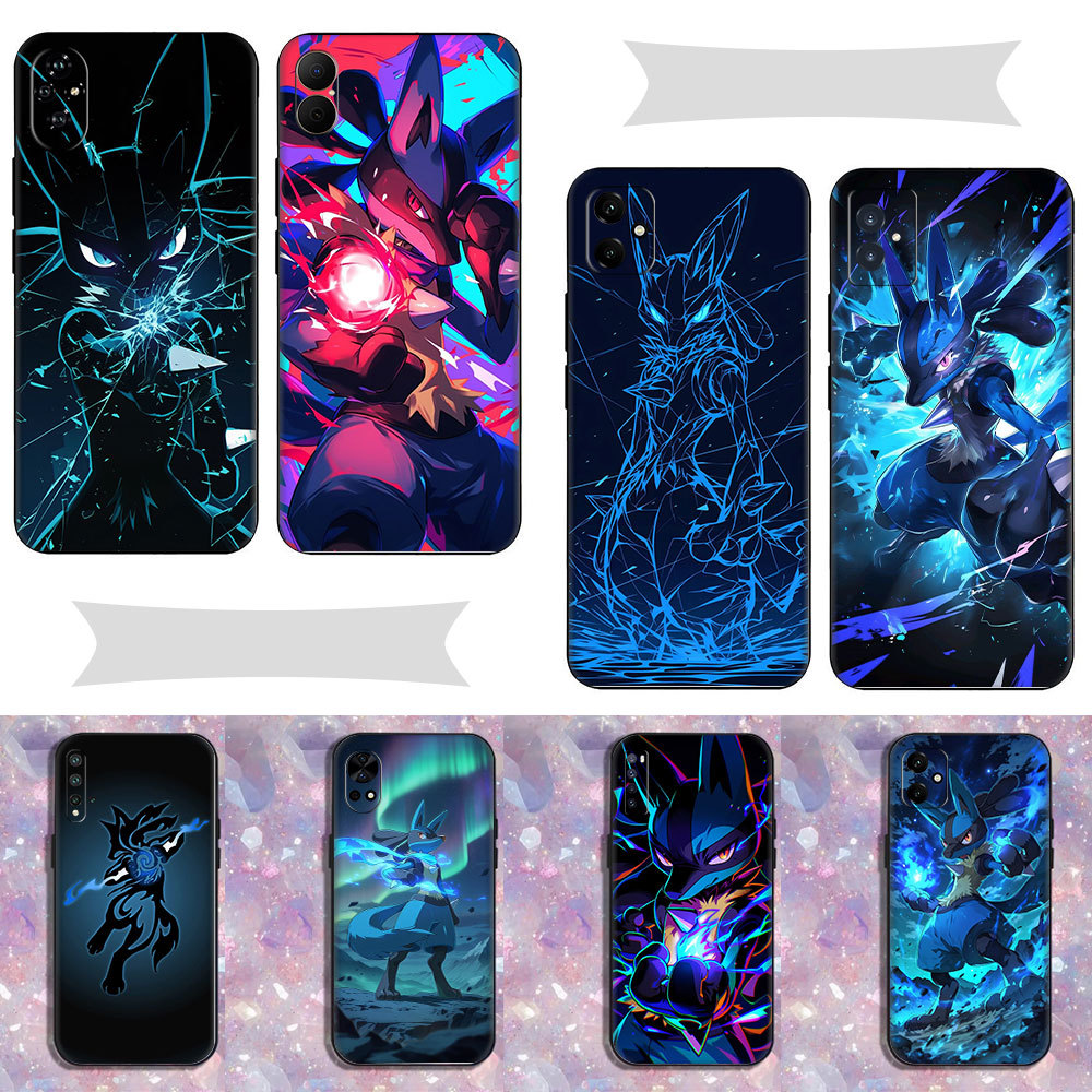 Pokémon อะนิเมะ Lucario ^WM-7 สําหรับ Huawei P10 Lite P20 Pro P30 Y5P Y6P Y7A Y8P ความเข้ากันได้ TPU