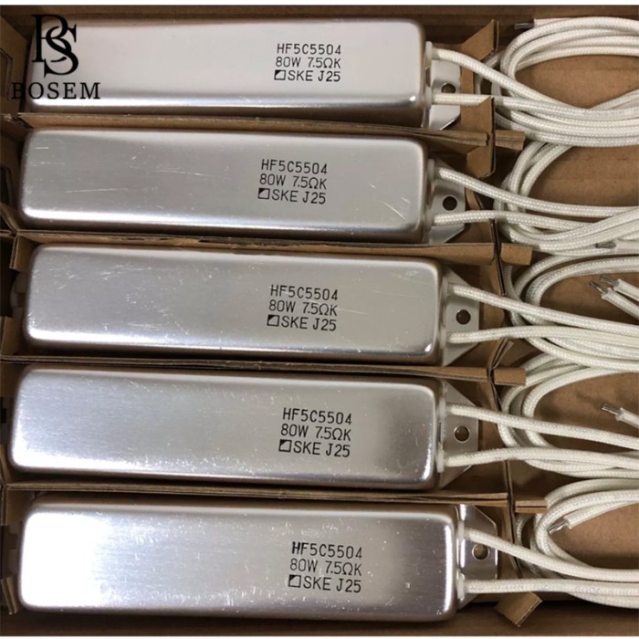 HF5C5504 100203364 80W 7.5Ω 7.5R Inverter Start Current Limiting Resistance / brake Resistor new