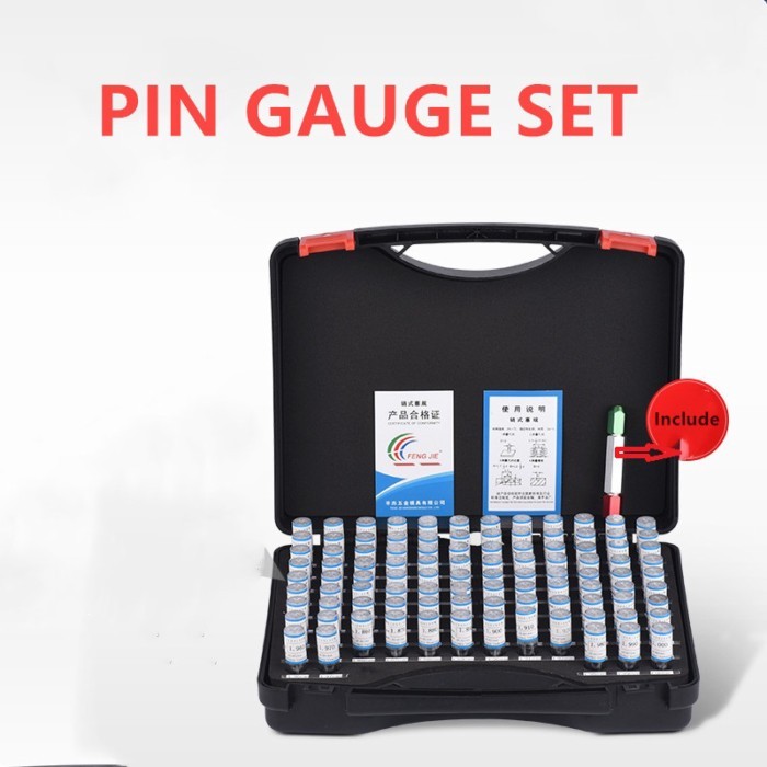 1.00~2.00mm Precision Steel Pin Gauge 1.00~2.00 Step 0.01mm Smooth Plug Gauge Hole Gauge Set Pin Me