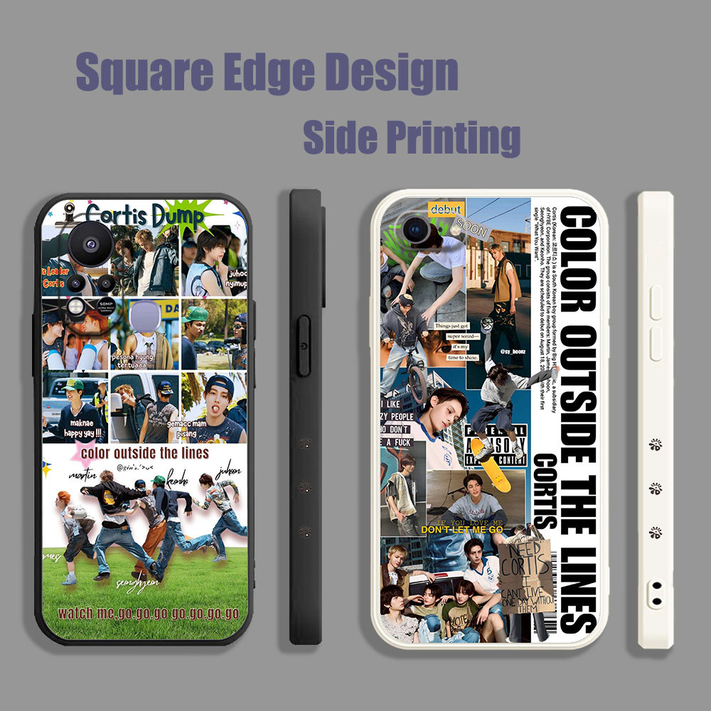 ปลอกสําหรับRealme 8 5G 7i 6i 9i 4G C30 C30scortis GroupภาพKLS01 เคสโทรศัพท์ขอบสี่เหลี่ยม