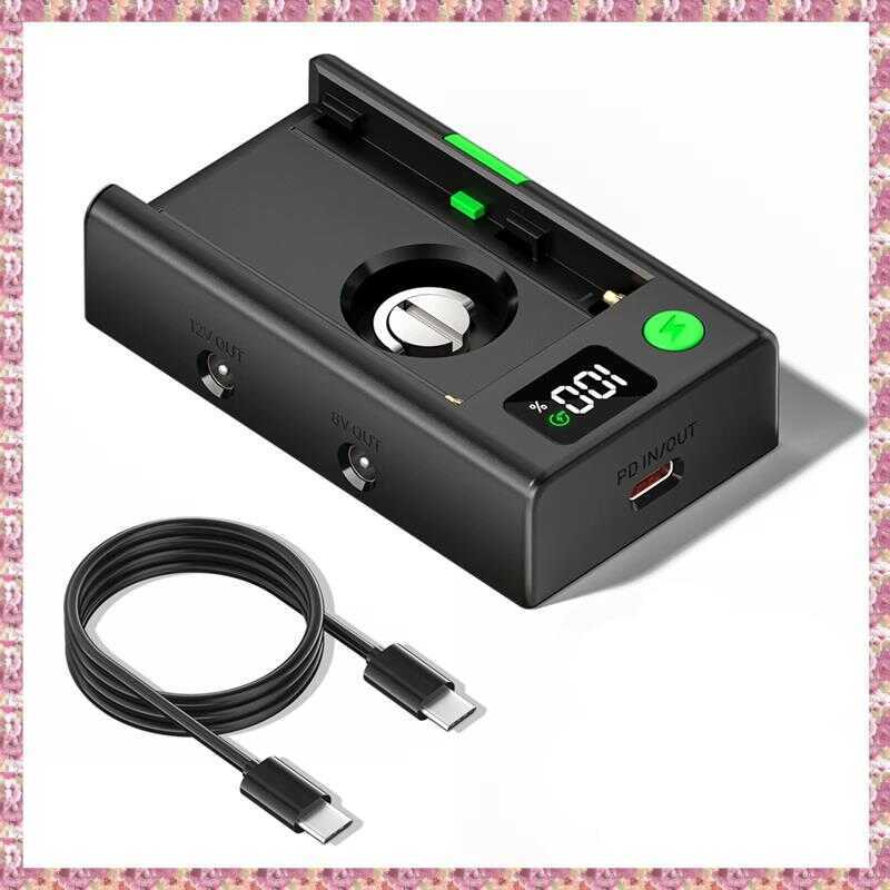 C Cold Shoe Adapter Battery Adapter Plate Mount Np-F550 F750 F70 F80 DSLR Camera