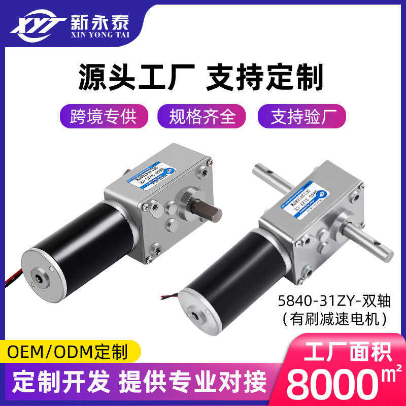 พิเศษสําหรับ 5840-31zy Turbo Snail Self-Locking Dual-Out Shaft Gear Motor มอเตอร์มุมขวาอัตโนมัติ