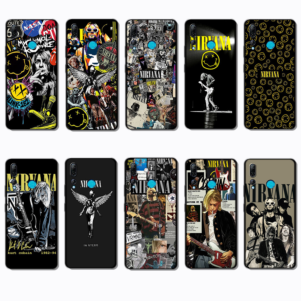 เคสโทรศัพท์สีดําแบบนุ่มสําหรับ Huawei Y7 Huawei Y7 Y9 Prime Nirvana caseg