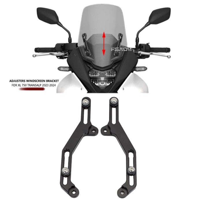 2024 For Honda XL750 Transalp 750 XL 750 TRANSALP750 2023 Motorcycle Windscreen Adjusters Airflow A