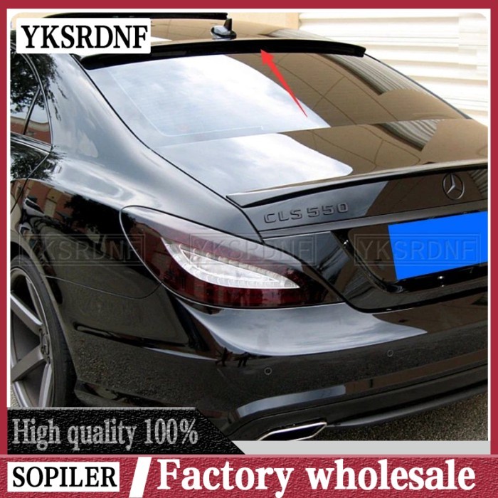 For Benz W218 Spoiler 2012-2017 W218 CLS300 CLS350 CLS63 High Quality ABS Plastic Primer Color Rear