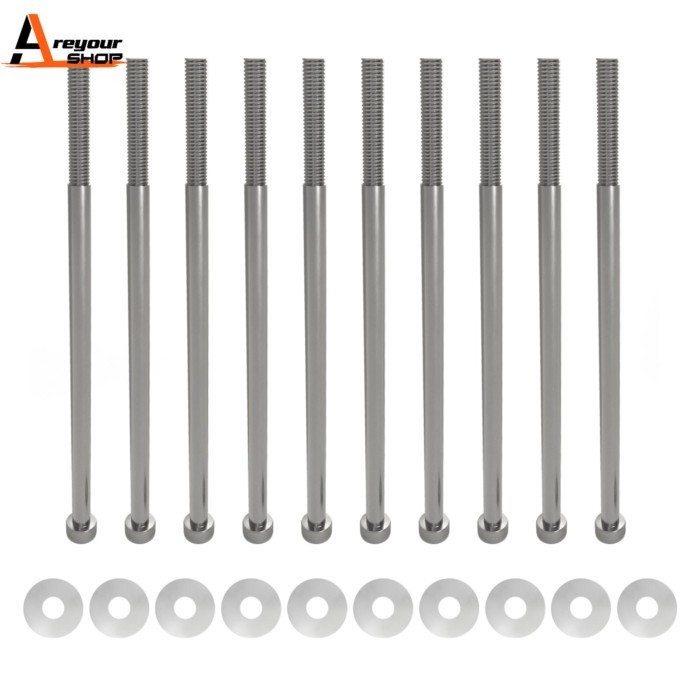 Areyourshop Intake Manifold Bolts Stainless Steel Fit For LS1 LSX LS2 LS3 LS6 Camaro Corvette Car A