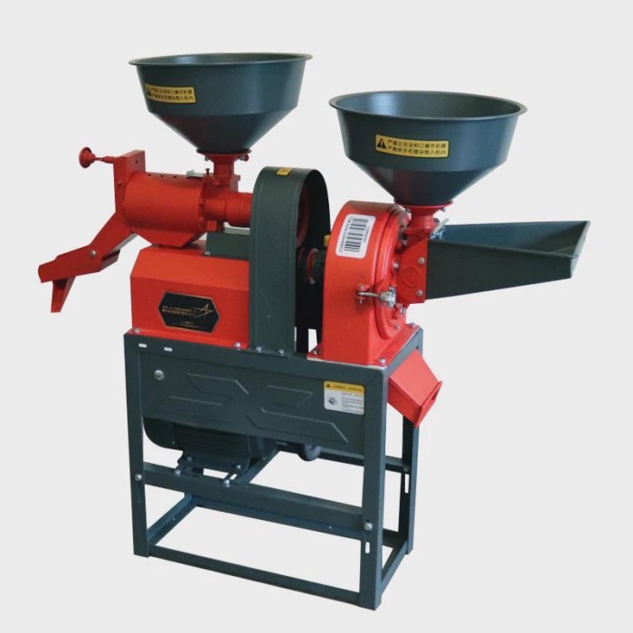Electric Farm Combined Rice Husk Mill Grinder Machine Rice Flour Milling Crushing Machines Rice Pad