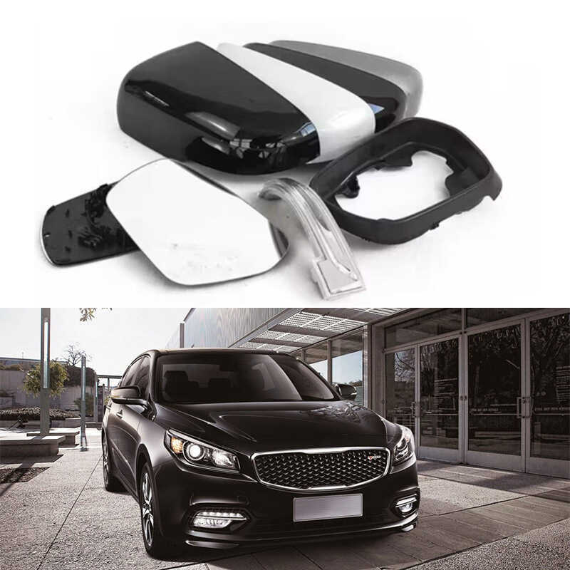 เหมาะสําหรับ 14-19 Kia K4/Kaishen cachet เปลือกกระจกมองหลังฝาครอบกระจกกรอบเลนส์ไฟเลี้ยว
