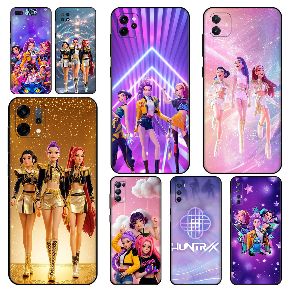 แอนิเมชั่นการ์ตูน KPop Demon Hunters ^M3 สําหรับ OPPO A1 A98 F23 A3 S A5 X Pro A9 A5S A7 A8 A31 A12 