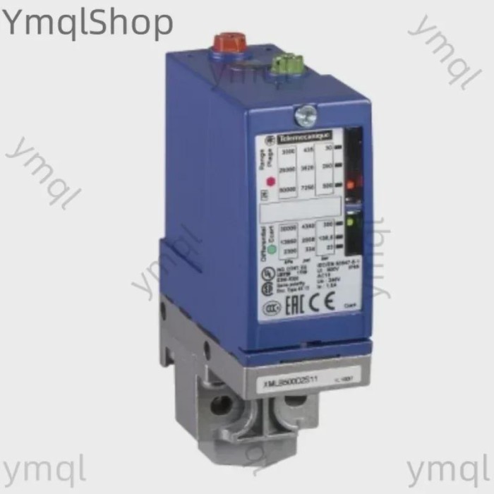 XMLB010A2S11 pressure switch XMLB 10 bar - adjustable scale 2 thresholds - 1 C/O
