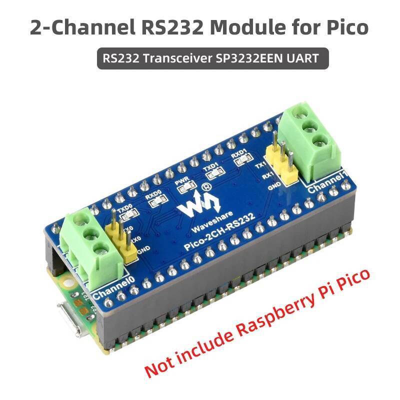 ใหม่ Raspberry Pi Pico 2 ช่อง RS232 โมดูล SP32EEN Transceiver UART To RS232 สําหรับ RPi Pico จัดหากา