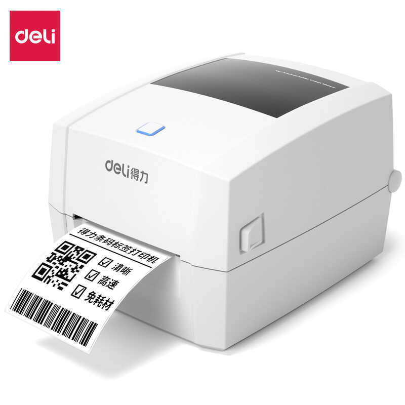 Deli DL-888DPRO เครื่องพิมพ์ฉลากความร้อน HD 3dpi Express การพิมพ์บาร์โค้ดเดี่ยวมีกาวในตัว