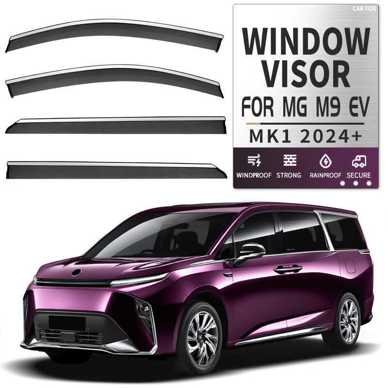 เหมาะสําหรับ MG M9 EV ที่บังแดดกันฝนแบบหน้าต่าง MG M9 EV ที่บังแดดหน้าต่าง