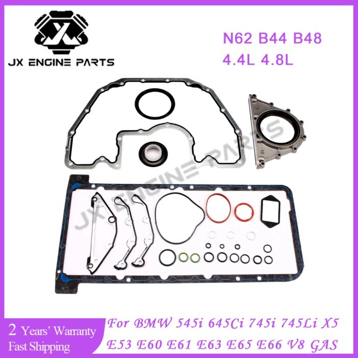 N62B44 N62B48 Engine Oil Pan Gasket Crankshaft Real Oil Seals For BMW 4.4 4.8 L 545i 645Ci 745i X5