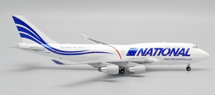 พร้อมสต็อก JC Wings American National Airlines B747-400BCF N702CA 1: 400 Alloy Model Out of Print Mo