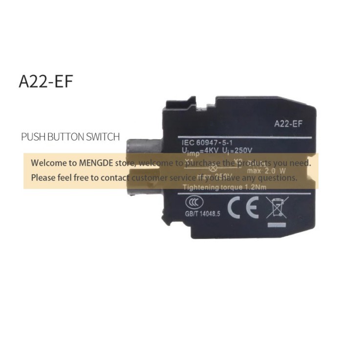 10PCS A22-EK10 A22-EK01 A22-EK10C A22-EK01C A22-EC11 A22-EC02 A22-EC20 Button Switch Contact New Or