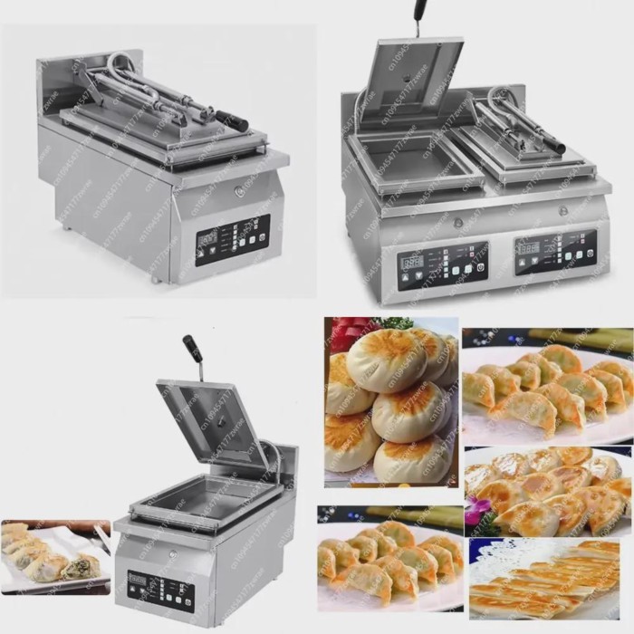 Electrical Automatic Dumpling Gyoza Frying Machine Fried Dumpling Cooker Machine