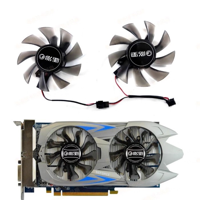 GALAXY GALAXY GTX750 GTX750ti GTX750ti พัดลมระบายความร้อนการ์ดกราฟิก GA82S2H