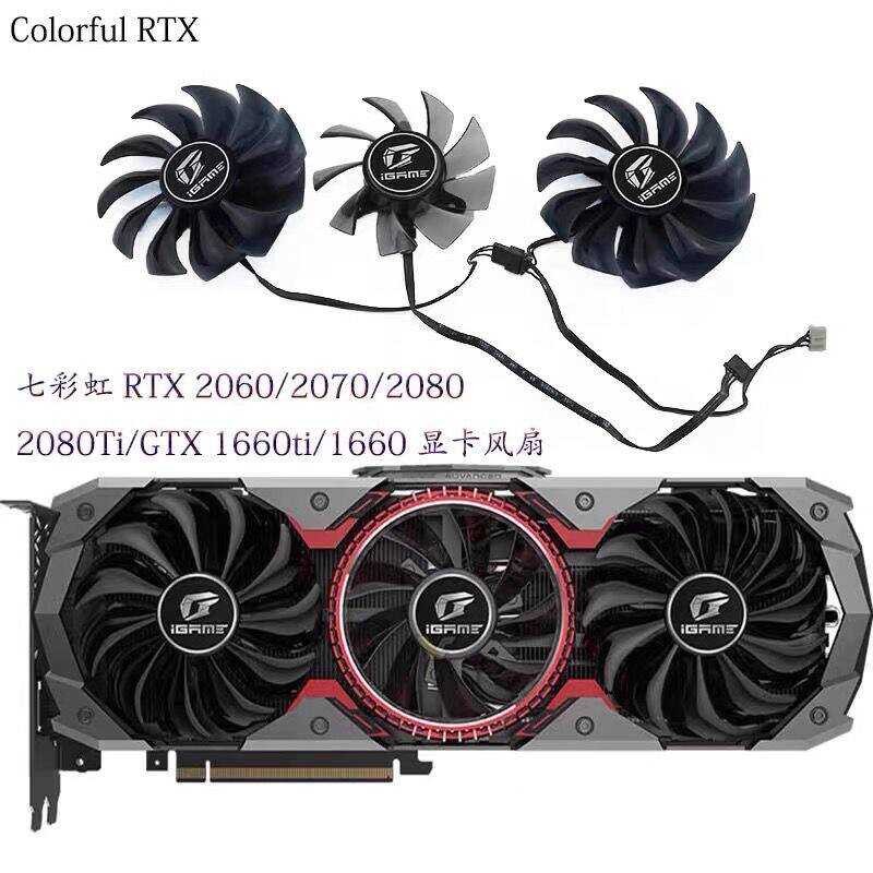 สีสายรุ้งสีสันสดใส RTX 2060/2070/2080/2080Ti/1660ti/1660 AD Display...