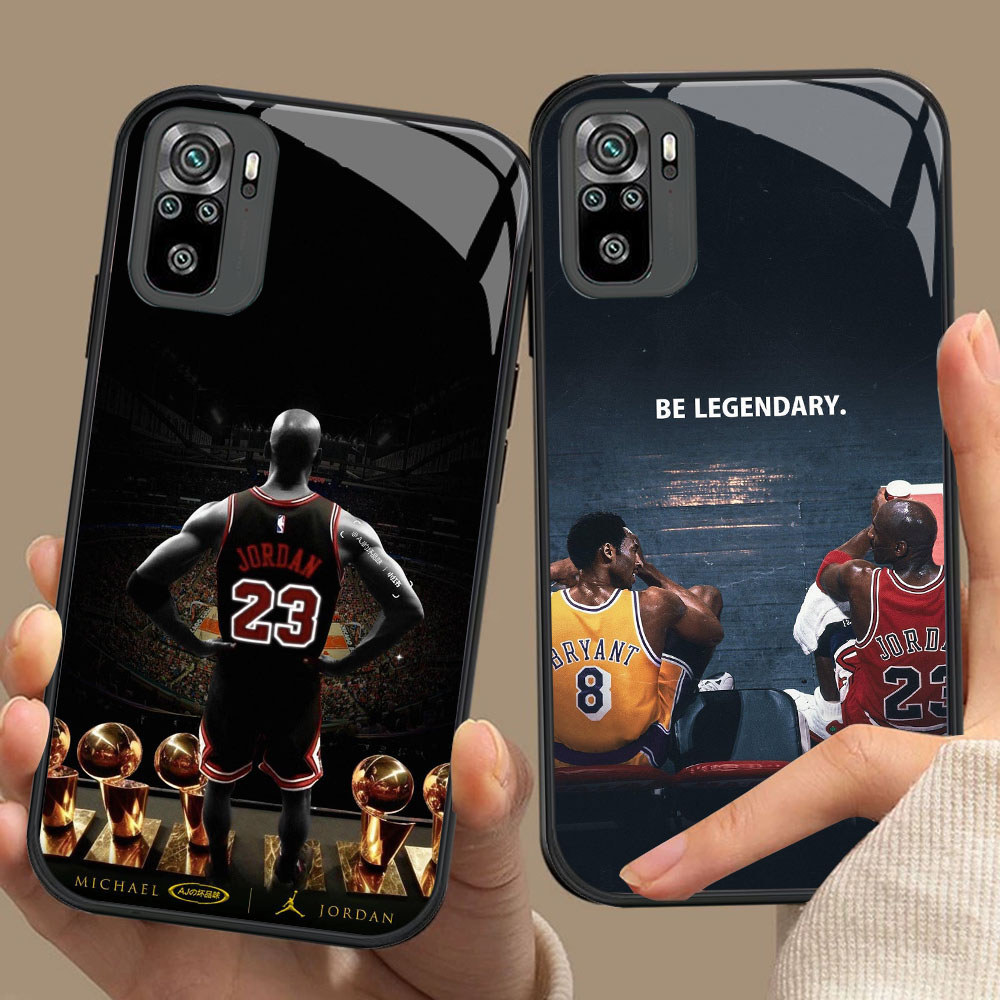 CK-19 Kobe James Jordan HD แก้วสําหรับ Xiaomi Redmi หมายเหตุ 10 10S 10T 11 SE 11S Poco M3 M4 M5S Pro
