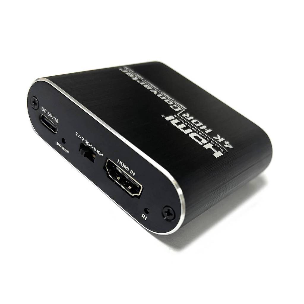 4K 5.1CH HDR HDMI eARC ARC Audio Extractor HDMI To Optical Toslink SPDIF 3.5 มม.AUX Audio Converter สําหรับ PS5 Xbox TV ลําโพง