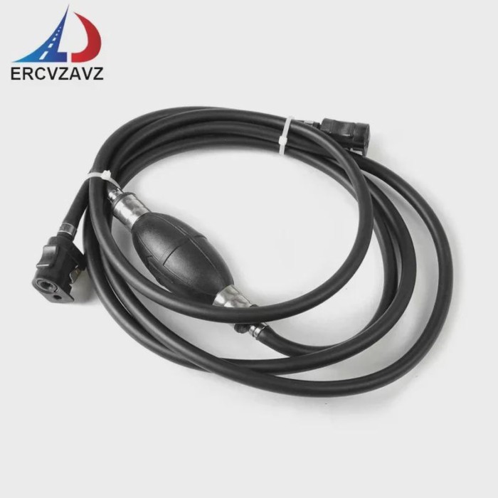 Universal Outboard Fuel Line Hose Kit 3M/9.84 Ft Quick Female Connector w/ Bulb Tank for Yamaha Mar