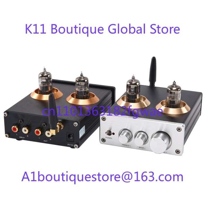 OEM ODM Bluetooth Sound Tube Preamplifier 6J5 HIFI Home Sound Tube Amplifier Heating Bile Preamplif