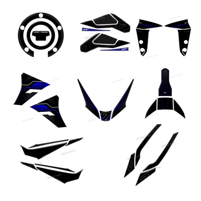 Complete Kit 3D Stickers For Tracer 7 GT Icon Performance 2026 Accessories 3D Protective Decal Deco