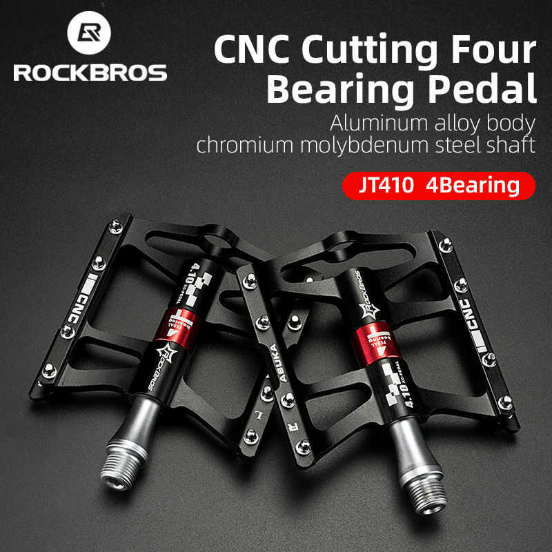 ROCKBROS ~ Mountain Bike Bicycle Pedals Cycling Ultralight Aluminium Alloy 4 Bearings MTB Pedals Bic