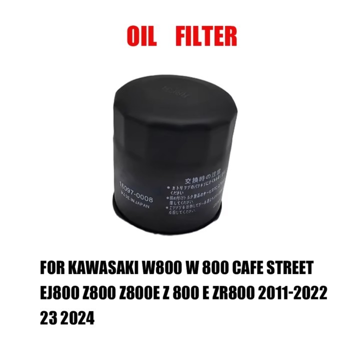 For Kawasaki W800 W 800 Cafe Street EJ800 Z800 Z800e Z 800 E ZR800 2011-2022 23 2024 Oil Filter Acc