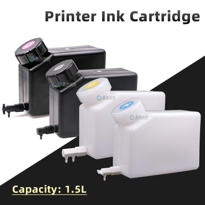 Eco Solvent Printer 1.5L Ink Cartridge Ink Supply System for UV Printer 1500ML Bulk CISS Ink Bottle