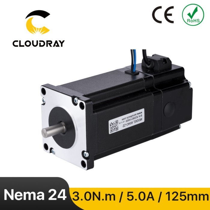 Nema 24 Stepper Motor 60mm 3Nm 4-lead 2 Phase 60 Stepper Motor 2 Phase for CNC Router Engraving mil