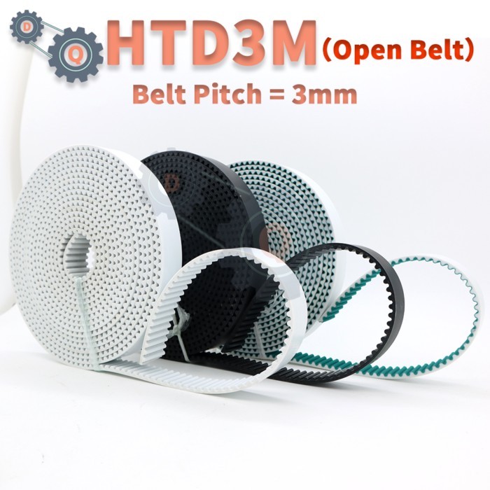 HTD 3M Open Belt PU Belt HTD3M Timing Belt 9mm 10mm 12mm 15mm 20mm 25mm 30mm 35mm 40mm Open Belt PU