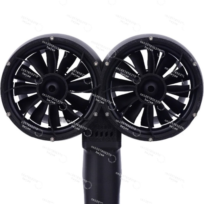 4000g Thrust Universal Blower for 18-24V Battery,2400W Handheld Turbo Blower, 64mm Dual Brushless M