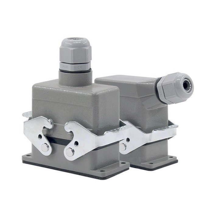 Heavy Duty Connectors HDC-HE-010-1/2/3/4 F/M 10pin Screw Connection 400V/500V 16A Industrial Rectan