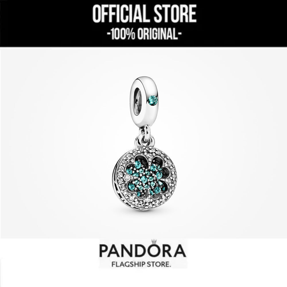 【💯สินค้าแท้💎】Pandora Lucky Four Leaf Clover Dangle Charm ของขวัญ ที่ดี ที่สุด✨