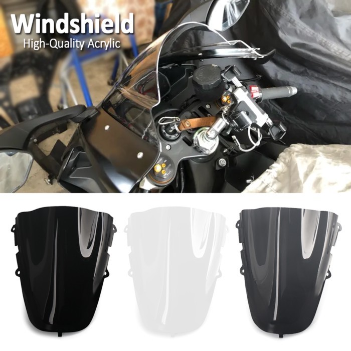 Motorcycle Double Bubble Windshield Windscreen Screen For YAMAHA YZF-R1 YZF-R1M YZF R1 M R1M 2020 2