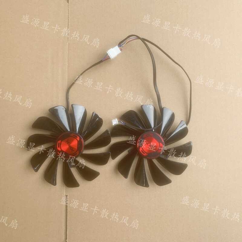 X XFX/XFX RX5600XT RX5500XT 5700 5700xt Black Wolf/Warrior Wolf Version Original Fan
